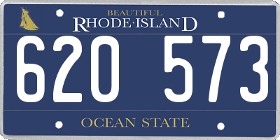 RI license plate 620573