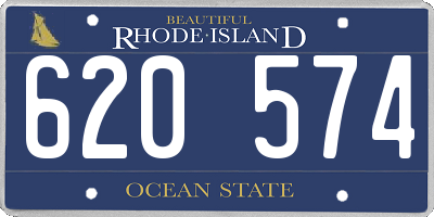 RI license plate 620574