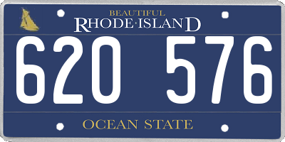 RI license plate 620576