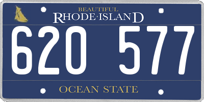 RI license plate 620577