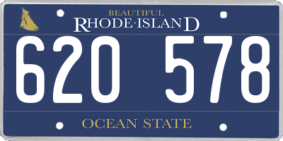 RI license plate 620578