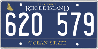 RI license plate 620579