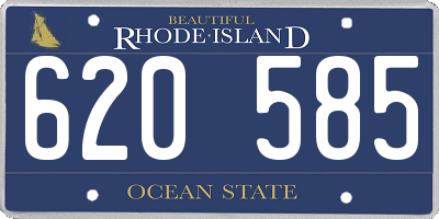 RI license plate 620585