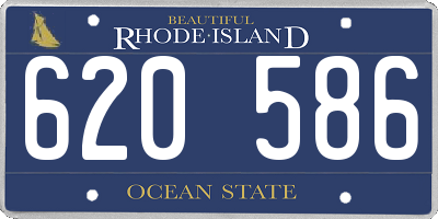 RI license plate 620586
