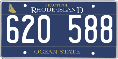 RI license plate 620588