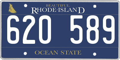 RI license plate 620589