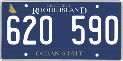 RI license plate 620590