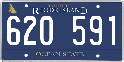RI license plate 620591