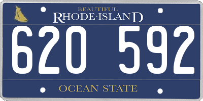 RI license plate 620592