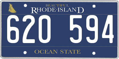 RI license plate 620594