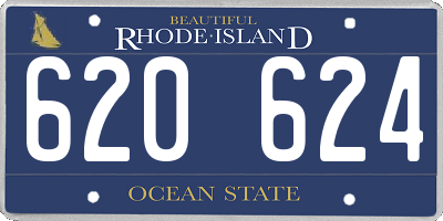 RI license plate 620624