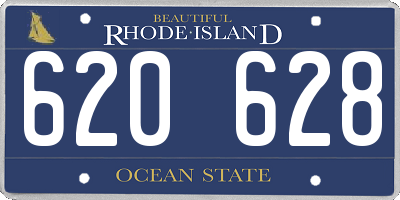 RI license plate 620628