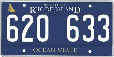 RI license plate 620633