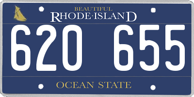 RI license plate 620655