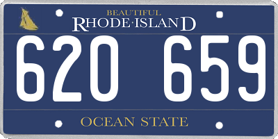 RI license plate 620659
