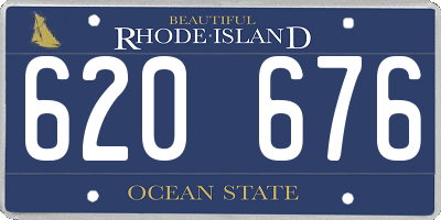 RI license plate 620676