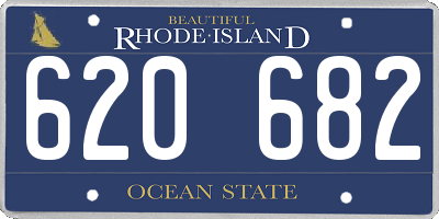 RI license plate 620682