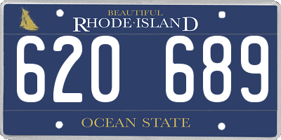 RI license plate 620689