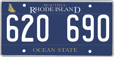 RI license plate 620690