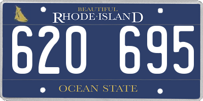 RI license plate 620695