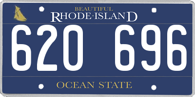 RI license plate 620696