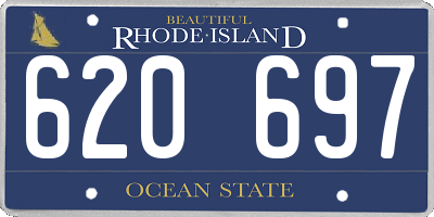 RI license plate 620697