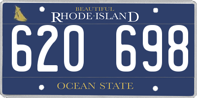 RI license plate 620698