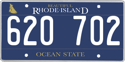 RI license plate 620702