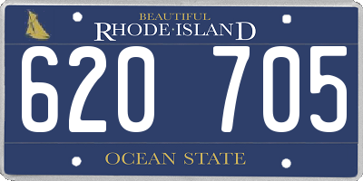 RI license plate 620705