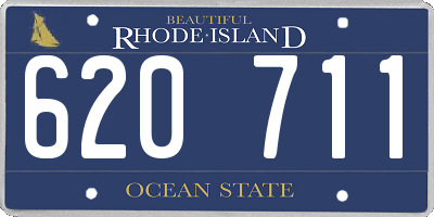 RI license plate 620711