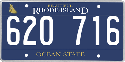 RI license plate 620716