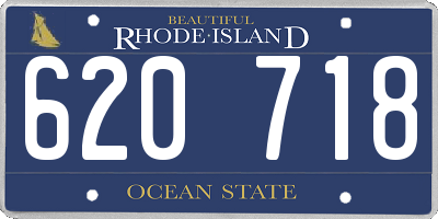 RI license plate 620718