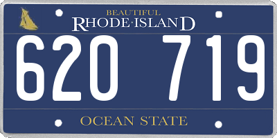 RI license plate 620719