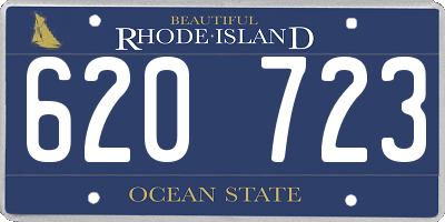 RI license plate 620723