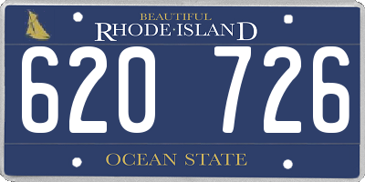RI license plate 620726