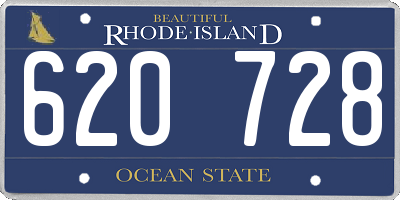 RI license plate 620728
