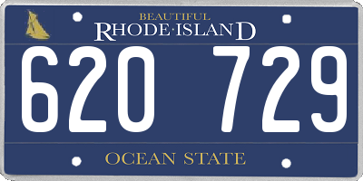 RI license plate 620729