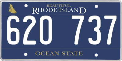 RI license plate 620737