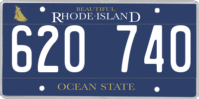 RI license plate 620740