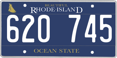 RI license plate 620745