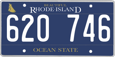 RI license plate 620746
