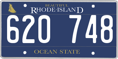 RI license plate 620748