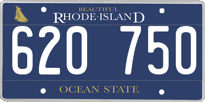 RI license plate 620750