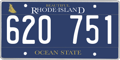 RI license plate 620751