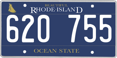 RI license plate 620755