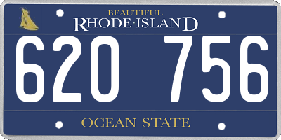 RI license plate 620756