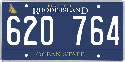 RI license plate 620764
