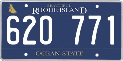 RI license plate 620771