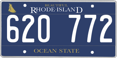 RI license plate 620772