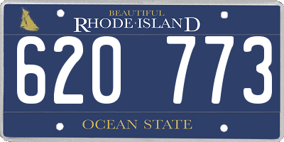 RI license plate 620773